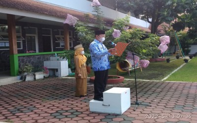 Pelaksanaan Upacara Hardiknas 2022 di SLB Manunggal Slawi